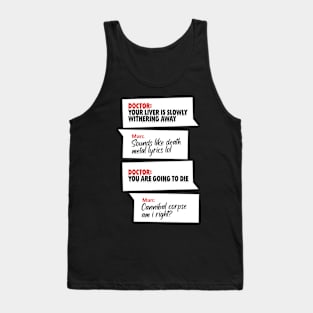 Death Metal Doctor Meme Tank Top